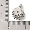 Brass Micro Pave Cubic Zirconia Pendants KK-B122-03A-P-3