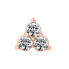 Alloy Triangle Watch Band Studs MOBA-PW0001-76C-1