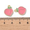 Fruit Alloy Enamel Charms PALLOY-S058-01LG-24-3