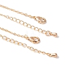 Brass Oval Link Chains Bracelets for Women BJEW-H611-01G-4