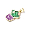 Brass Enamel Pendants LS-FIND-I054-01A-G-2