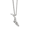 Fashionable Stainless Steel Whale Pendant Necklaces for Women's Daily Wear BD3250-1-2