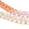 Transparent Painted Glass Beads Strands X1-DGLA-A034-T6mm-A20-3