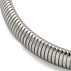 Non-Tarnish 304 Stainless Steel Spring Bangles for Women Men BJEW-U003-02B-P-6