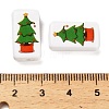 Christmas Theme Printed Opauqe Acrylic Beads OACR-R004-01N-3