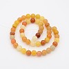 Natural Topaz Jade Round Bead Strands G-P070-24-12mm-2