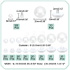 340Pcs 10 Style Plastic Shank Buttons Sets BUTT-PH0001-22-2