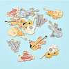 12Pcs 6 Styles Alloy Enamel Pendants ENAM-FS0002-58-2