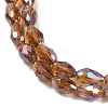 Transparent Electroplate Glass Beads Strands LS-EGLA-N013-T10mm-B16-3