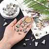 50Pcs 10 Style Tibetan Style Alloy Multi-Petal Bead Caps TIBE-YW0001-77-5