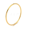 Ion Plating(IP) 304 Stainless Steel Simple Plain Bangle for Women BJEW-F461-01D-G-1