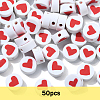 50Pcs Handmade Polymer Clay Beads CLAY-YW0002-33-1