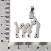 Non-Tarnish Mother's Day 304 Stainless Steel Pendants STAS-U002-04P-3