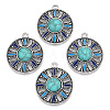 Synthetic Turquoise Pendants PALLOY-TAC0044-52AS-1