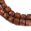 Synthetic Goldstone Beads Strands G-H078-C36-6mm-4