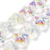 Electroplate Baking Paint Glass Beads Strands X1-EGLA-K061-12A-AB01-1