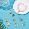 12Pcs 6 Styles Brass Pendants KK-AR0004-68-4