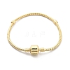 Brass Snake Chain Link Bracelets for Men Women BJEW-G736-06G-4