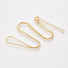 Brass Snake Chain Necklaces X-MAK-T006-10A-G-1