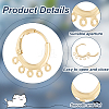 BENECREAT 10 Pairs Brass Leverback Earring Findings KK-BC0013-34-4