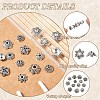400Pcs 7 Style Tibetan Style Alloy Bead Caps TIBE-YW0001-80-3
