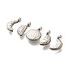 5Pcs 304 Stainless Steel Charms X-STAS-R140-01P-2