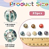 20Pcs Handmade Porcelain Beads PORC-YW0001-39A-3