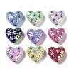 UV Plating Iridescent Acrylic Beads X-OACR-B021-06-1