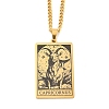 304 Stainless Steel Tarot Pendant Necklaces NJEW-A026-01G-10-1