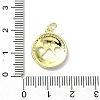 Brass Micro Pave Claer Cubic Zirconia Pendants KK-H475-45G-3