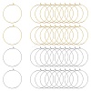 304 Stainless Steel Hoop Earring Findings STAS-UN0003-97-1
