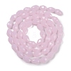 Electroplate Imitation Jade Glass Beads Strands LS-EGLA-N013-J8mm-D01-2