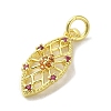 Brass Micro Pave Cubic Zirconia Pendants KK-M283-15A-02-2