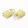 Spray Painted Alloy Pendants PALLOY-Q433-031H-RS-2
