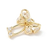Brass Micro Pave Cubic Zirconia Pendants KK-M326-18B-G-2