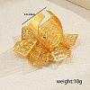 Exaggerated Flower Iron Cuff Ring for Wedding Party Holiday Dress Up SK4983-5