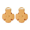 Flower Cowhide Suspension Clasps FIND-TAC0036-055G-01-1