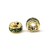 Brass Grade A Rhinestone Spacer Beads RSB035NF-10G-3