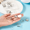 1 Box 9Pcs 304 Stainless Steel Cuff Pad Ring Settings DIY-PJ0001-11-18