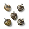 Natural Crazy Agate Pendants G-F820-10A-01-1