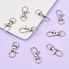 Platinum Plated Alloy Lobster Swivel Clasps For Key Ring LS-PALLOY-E385-15P-5