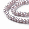 Electroplate Glass Beads Strands X-EGLA-Q109-B06-3