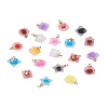 Mega Pet 80Pcs 20 Style Plastic/Resin Frosted Pendants FIND-MP0001-01-15