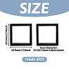 Square Transparent PE Thin Film Suspension Jewelry Floating Frame Displays ODIS-TAC0002-02A-3