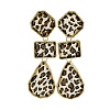 Alloy acrylic Dangle Stud Earrings EJEW-M075-01G-05-4