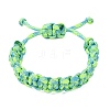 7 Inner Cores Polyester & Spandex Cord Braided Bracelets for Men Women BJEW-JB12571-03-1