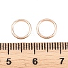 Brass Closed Jump Rings KK-D257-01RG-01-3