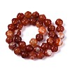 Dyed Natural Agate Beads Strands G-T144-27C-2