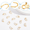 Beebeecraft 50Pcs Brass Leverback Earring Findings KK-BBC0003-68-4