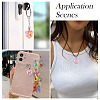 15Pcs Luminous Resin Sequins Pendants RESI-TA0004-20C-9
